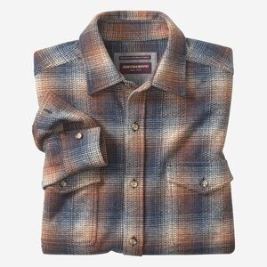 Johnston & Murphy Brushed Button-Front Knit Shirt